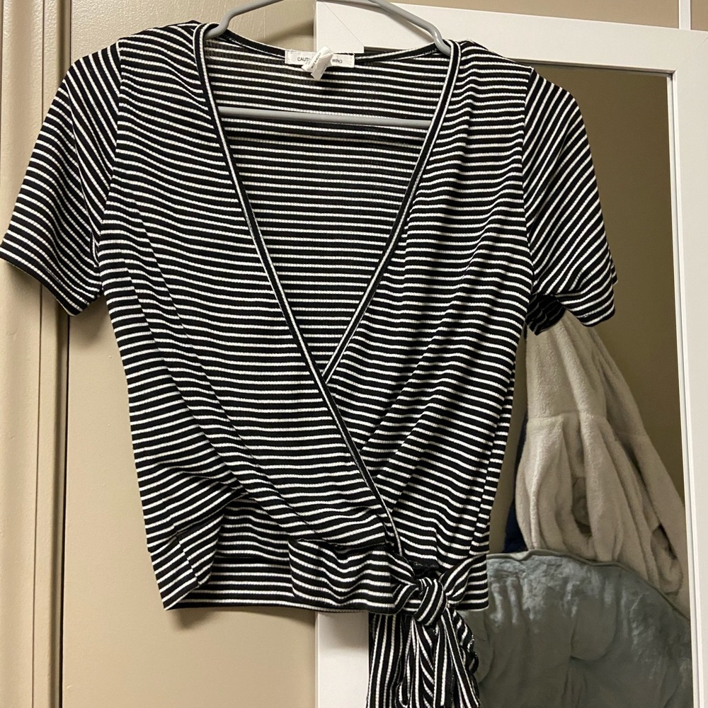Caution to the Wind Wrap Top